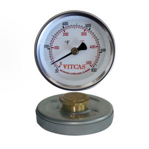 Ajtóba szerelhető kemencehőmérő 0 °C - 500 °C